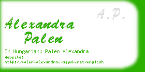 alexandra palen business card
